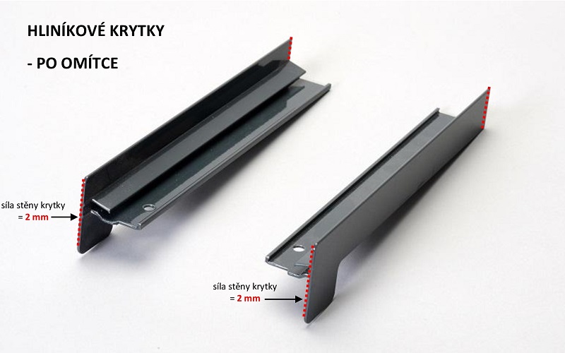 krytky po omítce - zaměření